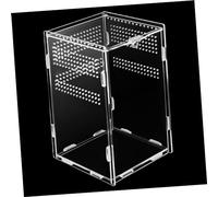 EXAOMBLE Reptile Feeding Box and Enclosure for Tarantulas Stick Insects and Jumping Spiders Habitat for Lizards and Insects Design for Easy Observation Convenient Setup