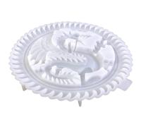 EXAOMBLE Resin Casting Dragon Embossment Mold Flexible Silicone Tear-Resistant Epoxy Tray for DIY Crafting and Decorative Uses