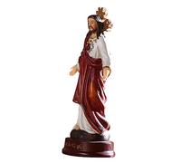 EXAOMBLE Resin Jesus Statue Ornament Lightweight Christian Religious Adornment for Home and Office Decor Indoor Resin Craft Living Room Bedroom Dining Room Decoration