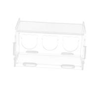 EXAOMBLE Rutin Chicken Feeder Small Feeding Box for Pets Acrylic Food Bowl for Hamsters and Small Animals for Breeding and Cage Landscaping Supplies
