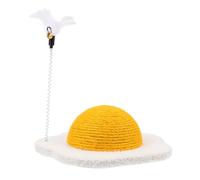 EXAOMBLE Scratch Resistant Cat Scratcher Ball Adorable Cat for Home Use Mini Egg Design Durable and Fun Kitten Scratching Board for Indoor Cats to Stay Active and Happy
