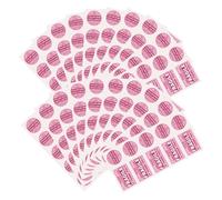 EXAOMBLE Self-Adhesive Fragile Warning Labels Easy to Carry 50 Sheets Pink Coated Adhesive Stickers Rectangular Round Shipping Caution Labels for Shipping and Cargo Transportation