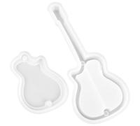 EXAOMBLE Silicone Jewelry Box Mold for DIY Epoxy Casting, Reusable Compact Silicone Mold Guitar Shape, for Family Gathering Craft Projects