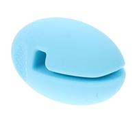 EXAOMBLE Silicone Temperature Probe Clip for Pot Side - Heat-resistant Silicone Kitchen Thermometer Holder, Lake Blue, - Suitable for Cooking and Grilling