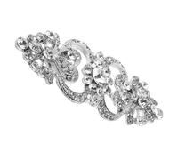 EXAOMBLE Silver Brooch with Pearl and Diamond Timeless Style for Women’s Clothing Accessories in Professional and Daily Use