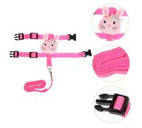 EXAOMBLE Small Animal Harness and Leash Rabbit Traction Leash Adjustable Pet Harness for Ferret Guinea Pig Hamster Pets Outdoor Supplies Novelty Bunny