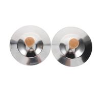 EXAOMBLE Small Finger Cymbals for Children with Wood Handle, Sturdy Metal Material Portable Design, for Children's Music Education and Group Play