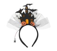 EXAOMBLE Spooky Light Up Halloween Headband Comfortable Lightweight Costume Hairband with Glowing Elements Versatile Party Accessory for Womens Cosplay and Night Celebrations