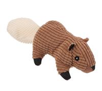 EXAOMBLE Squeaky Dog Plush in Squirrel Shape, Interactive Small Dog Made of Soft Plush Material, for Teeth Cleaning and Mental Stimulation, for Play and Chewing