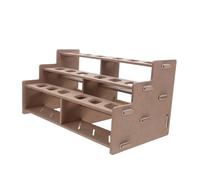 EXAOMBLE Stable Desktop Paint Organizer Rack for Bottles Multi Storage Stand for Watercolor and Oil Paints Brush Holder Compatible with Art Studios and Home Workspaces