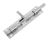 EXAOMBLE Stainless Steel Gate Latch with Dual Bolt System Heavy Duty Slide Lock for Fences Garage Doors and Outdoor Gates Weather Resistant and Durable Door Security