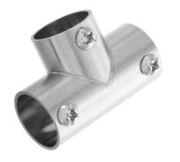 EXAOMBLE Stainless Steel Pipe Connectors Direct Connectors Fixed Fittings Silver Secure and Stable Easy Installation for Professionals and DIY Enthusiasts Marine Grade Boat Railing