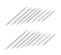 EXAOMBLE Stainless Steel Spring Bars with Wide Compatibility 16 Pairs for Watch Band Replacement, Reinforced Spring Bar Design and Enhanced Durability, Suitable for Watch and Wristwatch