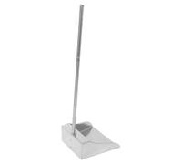 EXAOMBLE Stainless Steel Stoop Dustpan with Long Handle for Efficient Home Cleaning Capacity Room Cleaning Durable Easy to Use for Kitchen Office