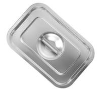 EXAOMBLE Steam Pan Lid Sturdy Pan Protection Lid with Handle Rectangular Stainless Steel for Heat Preservation Suitable for Restaurants and Ice Cream Shops