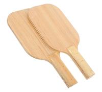 EXAOMBLE Table Tennis Paddle for Blind Person Sounds Feedback Technology and High Sensitivity Rebound, Wooden Beige Racket for Visual Impaired Individuals in Training and Competitions