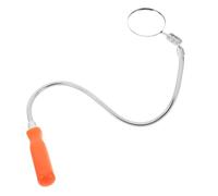 EXAOMBLE Telescoping Car Bottom Inspection Mirror with LED Light Flexible Round Reflective Surface Durable Extendable Handle for Easy Use and Portability