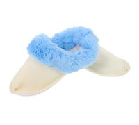EXAOMBLE Thermal Removable Shoe Inserts Plush Fleece Lining, Washable Warm Insoles for Men and Women’S Winter Clogs, Soft Cold Weather Footwear Liners Size 40-41 (Blue Long-Haired)