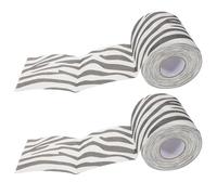 EXAOMBLE Toilet Paper Paper Rolls Zebra Print 2pcs with Advanced Printing Technology Resistant to Tearing Unique and Fun Creative Design for Household for Everyday Use