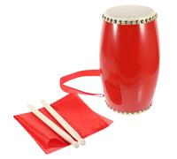 EXAOMBLE Traditional Chinese Waist Drum, Hand Drum for Adults, Cowhide and Wood Construction, Impact-resistant, Wear-resistant, for Performances and Celebrations