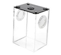 EXAOMBLE Transparent Acrylic Reptile Breeding Box with Ventilation Portable Lightweight Spider Living Box for Lizards Small Turtles Frogs and Corn Snakes Terrarium Tank for Outdoor Use