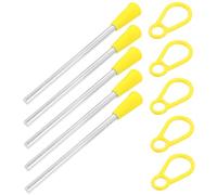 EXAOMBLE Triangle Iron Percussion with Mallets and Handheld Rings Practice Accessories for Beginners and Professionals Tone Musical Striking Tools for Education and Performance