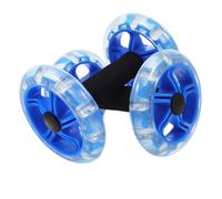 EXAOMBLE Twin-Wheel Ab Roller for Core Strengthening Tummy Shaping Fitness Device Sturdy PVC Material Suitable for Home Workouts Gym for Men and Women