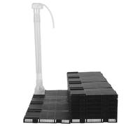 EXAOMBLE Undergravel Aquarium Filter System Plastic Bottom Filter Plate Modular Plates Lift Tubes Air-driven Biofiltration for Fish Tank