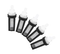 EXAOMBLE Water Pump Filter Easy to Install 5pcs 9mm with Stainless Steel Mesh and Plastic Frame Hose Strainer for Micro Water Pump Compatible with Silicone Tube for Aquarium