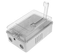 EXAOMBLE Weatherproof Electric Box with Window Sturdy Abs Plastic Electrical Panel Box for Outdoor Use for Home