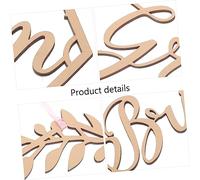 EXAOMBLE Wedding Chair Signs for Bride and Groom with Pink Ribbon Elegant Wooden Wedding Decor for Reception Bridal Shower Engagement Party Supplies