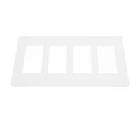 EXAOMBLE White Double Outlet Wall Plate Cover, User-Friendly PC Material with Sleek Minimalist Design, Easy to Install Switch Plate Cover for Home Electrical Outlets