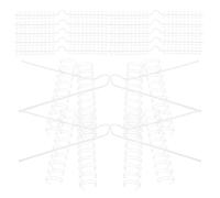 EXAOMBLE White Iron Binder Rings for Calendars Simple and Elegant Design, Easy to Use and Versatile Application, Suitable for Horizontal Calendars in Office Settings