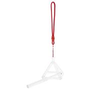 EXAOMBLE White Quartz Pyramid Sound Therapy Ornament Reflecting Sun's Rays Decorative Meditation Desktop Adornment for Healing and Relaxation