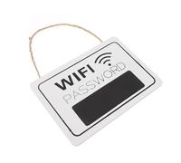 EXAOMBLE Wifi Password Sign Hanging Wifi Signage White Mdf Easy to Use Erasable Board for Public Place and Scenic Spot Decoration