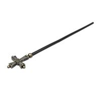 EXAOMBLE Wizard Cosplay Staff Prop with Ancient Roman Cross Design, Multifunctional Decorative Plastic Walking Stick for Halloween Cosplay, Festive Occasions and Masquerades, Suitable