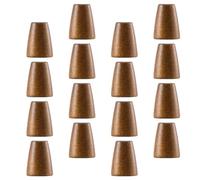 EXAOMBLE Wooden Drawstring Cord Locks 100Pcs Bell Rope Stoppers, Natural Smooth Rope Ends for Clothing Accessories, Suitable for Tailor Shops and DIY Handicrafts