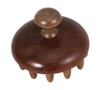 EXAOMBLE Wooden Shampoo Brush Wide Tooth Scalp Massager Comb for Hair Care and Relaxation Dual-Function Hair Scrubber for Shampooing and Scalp Massage for Men and Women