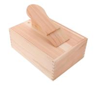 EXAOMBLE Wooden Shoe Polish Storage Box Space-saving Shoe Care Organizer with Compartments and Foot Rest Modern Minimalist Design, Easy Access, Size for Commercial Environments and Office