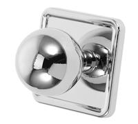 EXAOMBLE Zinc Alloy Single Hole Cabinet Handle French Inspired Pull for Cupboards and Sturdy Wear Resistant Door Handle with Square Base Elegant European Retro Style for Home Furniture