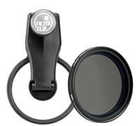EXAPRO Smartphone Lens Filter Clip + Variable ND Starter Set, Variable ND Filter, Filter Diameter 49mm, Clip Type, Compatible with iPhone/Android, EXP-FCVND-01