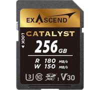 Exascend Catalyst 256GB SDXC UHS-I V30 Memory Card 4K UHD up to 150MB/s Write Speeds, UHS-I, Class 10, U3, V30 Camera Memory Card (UHS-I V30, 256GB)