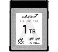 Exascend Element Pro 1TB CFexpress 4.0 Type B Memory Card 1400MB/s Write Speed 3500MB/s Read Speed, Flawless 8K & 12K Video Capture at 120fps and Continuous Shooting (12K Pro 4.0, 1TB)