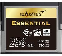 Exascend Essential 256GB Cfast 2.0 Memory Card, up to 520MB/s Read, Approved for Blackmagic URSA Mini Pro 12K, Canon XC15/C300MKII and More