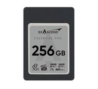 Exascend Essential Pro 256GB CFExpress 4.0 Type A Memory Card 1650MB/s Write 1800MB/s Read VPG400 Offering 8K Ultra HD Video CF Card Sustained Write 850MB/s Compatible With The Sony Alpha & FX Cameras