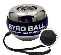 EXBEPE Metal Shell Torque Ball With Light, Weighted Auto-Start Gyro Hand Wrist Forearm Trainer and Strengthener for Exercise Joint and Muscle With Bag