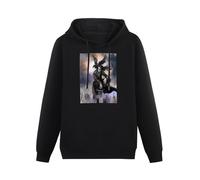 ExbeRt Brandon Lee The Crow Oversized Mens Hoody Printed Movie Streetwear Hoodies Tops- Size M Black