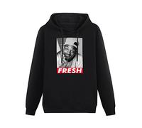 ExbeRt BTVE Fresh Prince of Bel-Air Will Smith Humor Sports Hoodies Long Sleeve Pullover Loose Hoody Men Sweatershirt Size M Black
