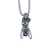 [EXBERT] Goddess Necklace, Amulet Pendant Necklace, Elegant Retro Goddess Amulet Pendant Necklace Religious Jewelry, Bound Suffering Amulet Pendant Necklace, Symbol of Strength and Resilience
