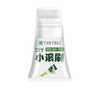 EXBERT Small Roller Brush - White Paint for Wall, Roll on Spackle Wall Repair for Renovations and Removal of Ads and Footprints Shoes